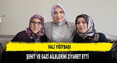 VALİ YİĞİTBAŞI, ŞEHİT VE GAZİ AİLELERİNİ ZİYARET ETTİ