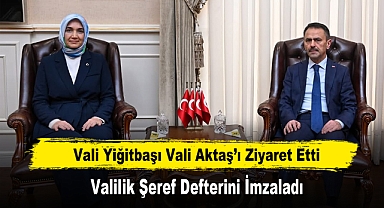 Vali Yiğitbaşı Vali Aktaş’ı Ziyaret Etti