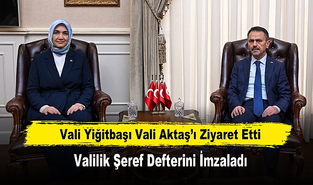 Vali Yiğitbaşı Vali Aktaş’ı Ziyaret Etti