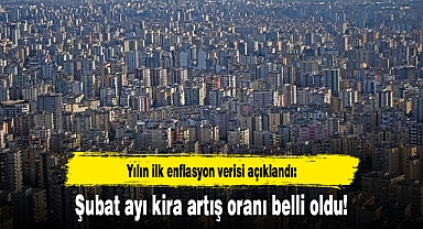 Yılın ilk enflasyon verisi açıklandı: Şubat ayı kira artış oranı belli oldu!