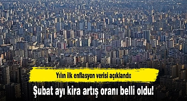 Yılın ilk enflasyon verisi açıklandı: Şubat ayı kira artış oranı belli oldu!