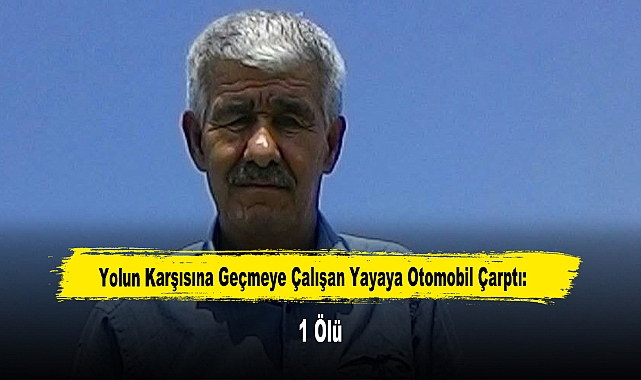 Yolun Karşısına Geçmeye Çalışan Yayaya Otomobil Çarptı: 1 Ölü