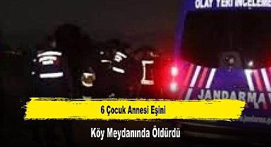 6 Çocuk Annesi Eşini Köy Meydanında Öldürdü