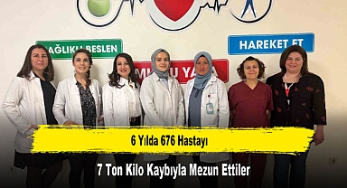 6 Yılda 676 Hastayı 7 Ton Kilo Kaybıyla Mezun Ettiler