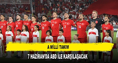 A Milli Takım, 7 Haziran’da ABD İle Karşılaşacak
