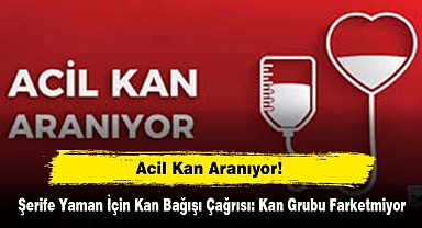 Acil Kan Aranıyor! Şerife Yaman İçin Kan Bağışı Çağrısı: Kan Grubu Farketmiyor