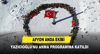 Afyon ANDA Ekibi Yazıcıoğlu'nu Anma Programına Katıldı