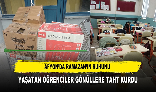 AFYON’DA RAMAZAN’IN RUHUNU  YAŞATAN ÖĞRENCİLER GÖNÜLLERE TAHT KURDU