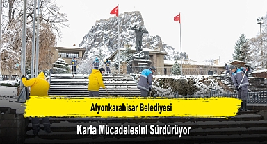 Afyonkarahisar Belediyesi, Karla Mücadelesini Sürdürüyor