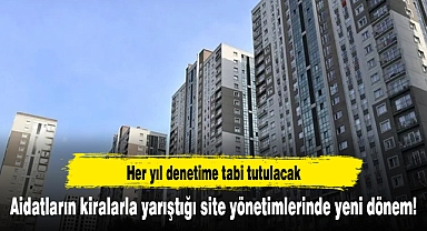 Aidatların kiralarla yarıştığı site yönetimlerinde yeni dönem! Her yıl denetime tabi tutulacak