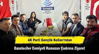 AK Parti Gençlik Kolları’ndan Gazeteciler Cemiyeti Ramazan Çadırına Ziyaret
