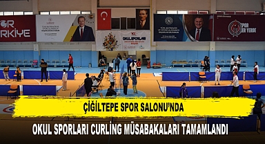 Çiğiltepe Spor Salonu’nda Okul Sporları Curling Müsabakaları Tamamlandı