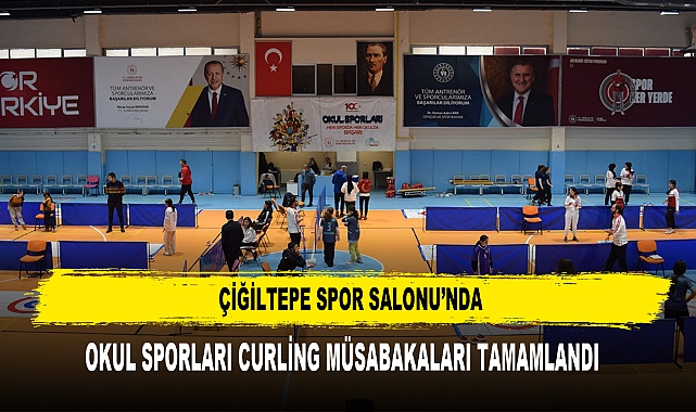 Çiğiltepe Spor Salonu’nda Okul Sporları Curling Müsabakaları Tamamlandı