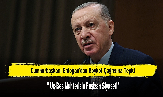 Cumhurbaşkanı Erdoğan’dan Boykot Çağrısına Tepki