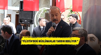 “Filistin’deki Müslümanlar yardım bekliyor ”
