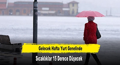 Gelecek Hafta Yurt Genelinde Sıcaklıklar 15 Derece Düşecek