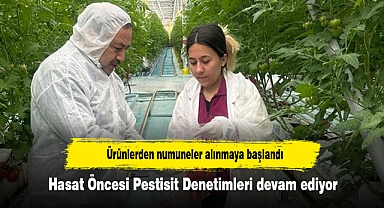 Hasat öncesi Pestisit denetimleri devam ediyor