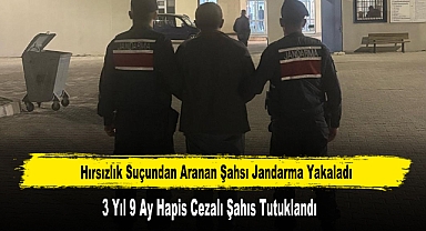 Hırsızlık Suçundan Aranan Şahsı Jandarma Yakaladı