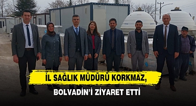 İl Sağlık Müdürü Korkmaz, Bolvadin’i Ziyaret Etti