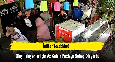 İntihar Teşebbüsü Olayı İzleyenler İçin Az Kalsın Faciaya Sebep Oluyordu