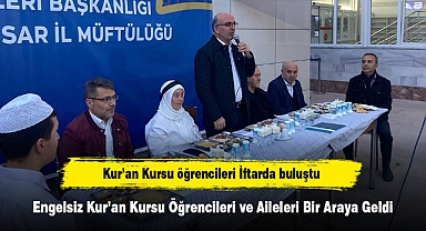 Kur’an Kursu öğrencileri İftarda buluştu