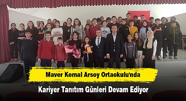 Maver Kemal Arsoy Ortaokulu'nda Kariyer Tanıtım Günleri Devam Ediyor
