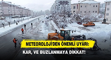 Meteoroloji'den Önemli Uyarı: Kar, Ve Buzlanmaya Dikkat!