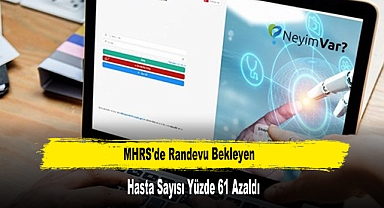 MHRS'de randevu bekleyen hasta sayısı yüzde 61 azaldı