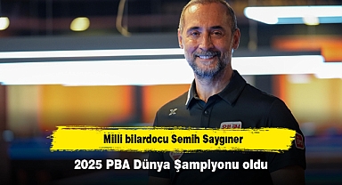 Milli bilardocu Semih Saygıner, 2025 PBA Dünya Şampiyonu oldu