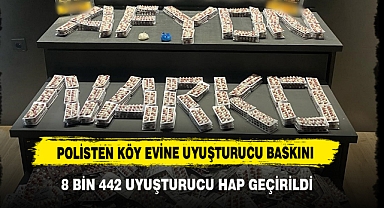 Polisten Köy Evine Uyuşturucu Baskını