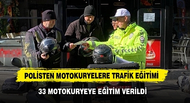 Polisten Motokuryelere Trafik Eğitimi