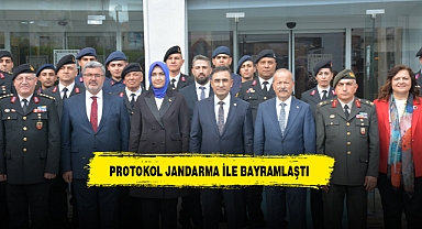 PROTOKOL JANDARMA İLE BAYRAMLAŞTI
