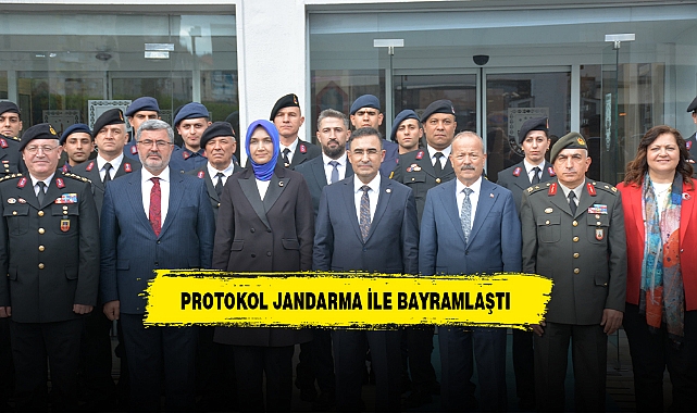 PROTOKOL JANDARMA İLE BAYRAMLAŞTI