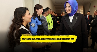 PROTOKOL ÜYELERİ İL EMNİYET MÜDÜRLÜĞÜNÜ ZİYARET ETTİ