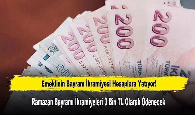 Ramazan Bayramı İkramiyeleri 3 Bin TL Olarak Ödenecek