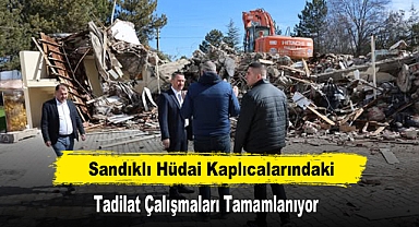 Sandıklı Hüdai Kaplıcalarındaki Tadilat Çalışmaları Tamamlanıyor