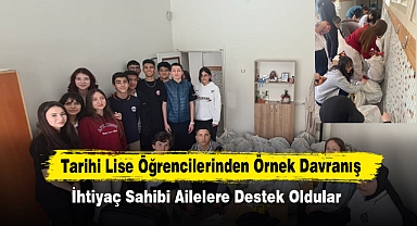Tarihi Lise Öğrencilerinden Örnek Davranış