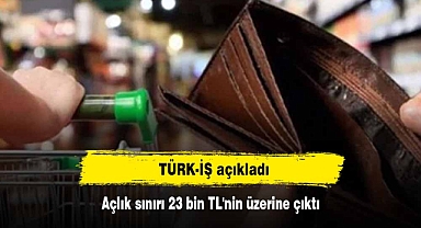 TÜRK-İŞ açıkladı: Açlık sınırı 23 bin TL'nin üzerine çıktı