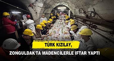 Türk Kızılay, Zonguldak'ta Madencilerle İftar Yaptı
