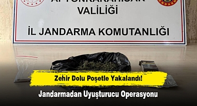Zehir Dolu Poşetle Yakalandı! Jandarmadan Uyuşturucu Operasyonu