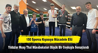 150 Sporcu Kıyasıya Mücadele Etti: Yıldızlar Muay Thai Müsabakaları Büyük Bir Coşkuyla Sonuçlandı