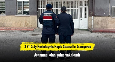 3 Yıl 2 Ay Kesinleşmiş Hapis Cezası İle Aranıyordu: Aranması olan şahıs yakalandı