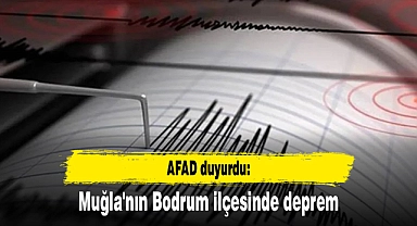 AFAD duyurdu: Muğla'nın Bodrum ilçesinde deprem