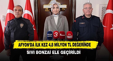 Afyon’da İlk Kez 4,8 Milyon TL Değerinde Sıvı Bonzai Ele Geçirildi
