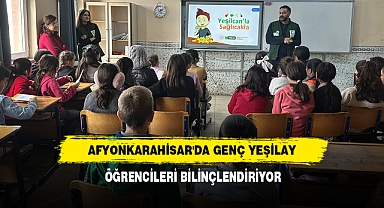 AFYONKARAHİSAR'DA GENÇ YEŞİLAY, ÖĞRENCİLERİ BİLİNÇLENDİRİYOR