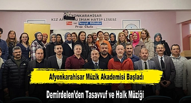 Afyonkarahisar Müzik Akademisi Başladı