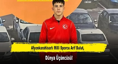 Afyonkarahisarlı Milli Sporcu Arif Bulut, Dünya Üçüncüsü!