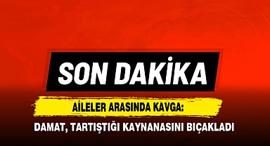 Aileler arasında kavga: Damat, tartıştığı kaynanasını bıçakladı