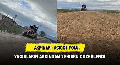 Akpınar - Acıgöl Yolu, Yağışların Ardından Yeniden Düzenlendi