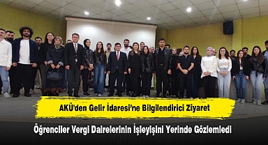 AKÜ'den Gelir İdaresi’ne Bilgilendirici Ziyaret: Öğrenciler Vergi Dairelerinin İşleyişini Yerinde Gözlemledi